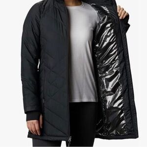 Columbia Women’s Heavenly Hooded Jacket~with Omni Heat-Black.